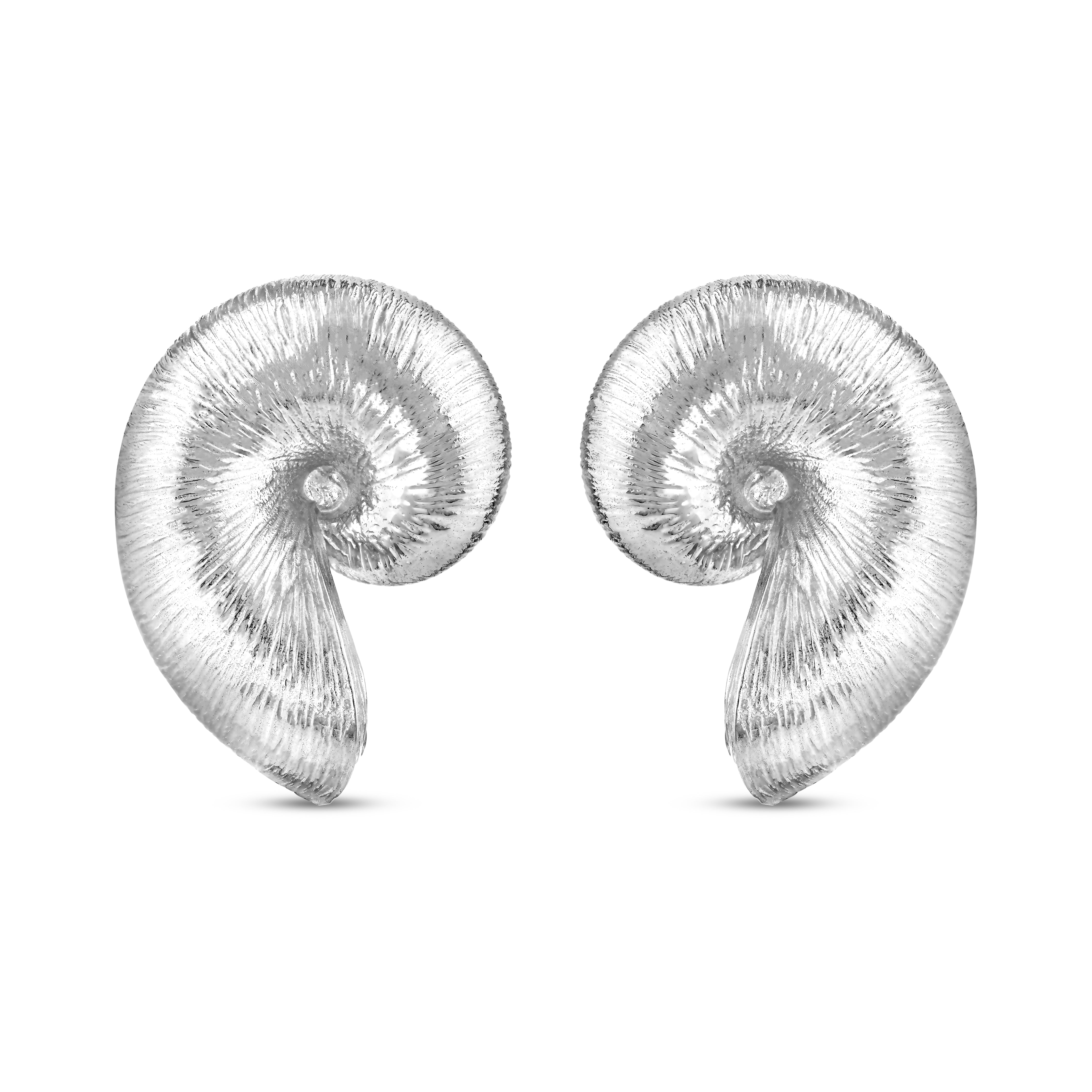 SHELL SILVER EARRINGS