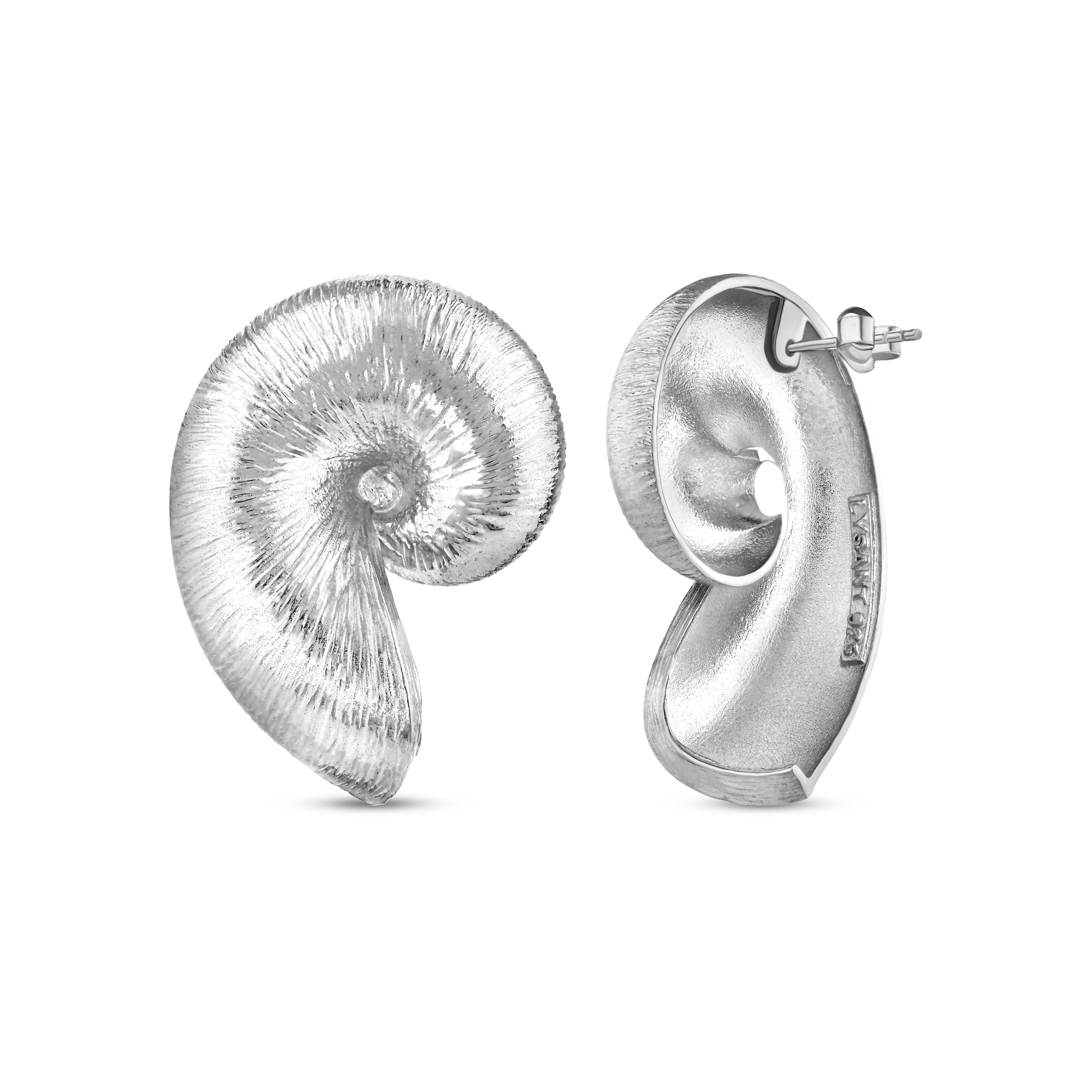 SHELL SILVER EARRINGS