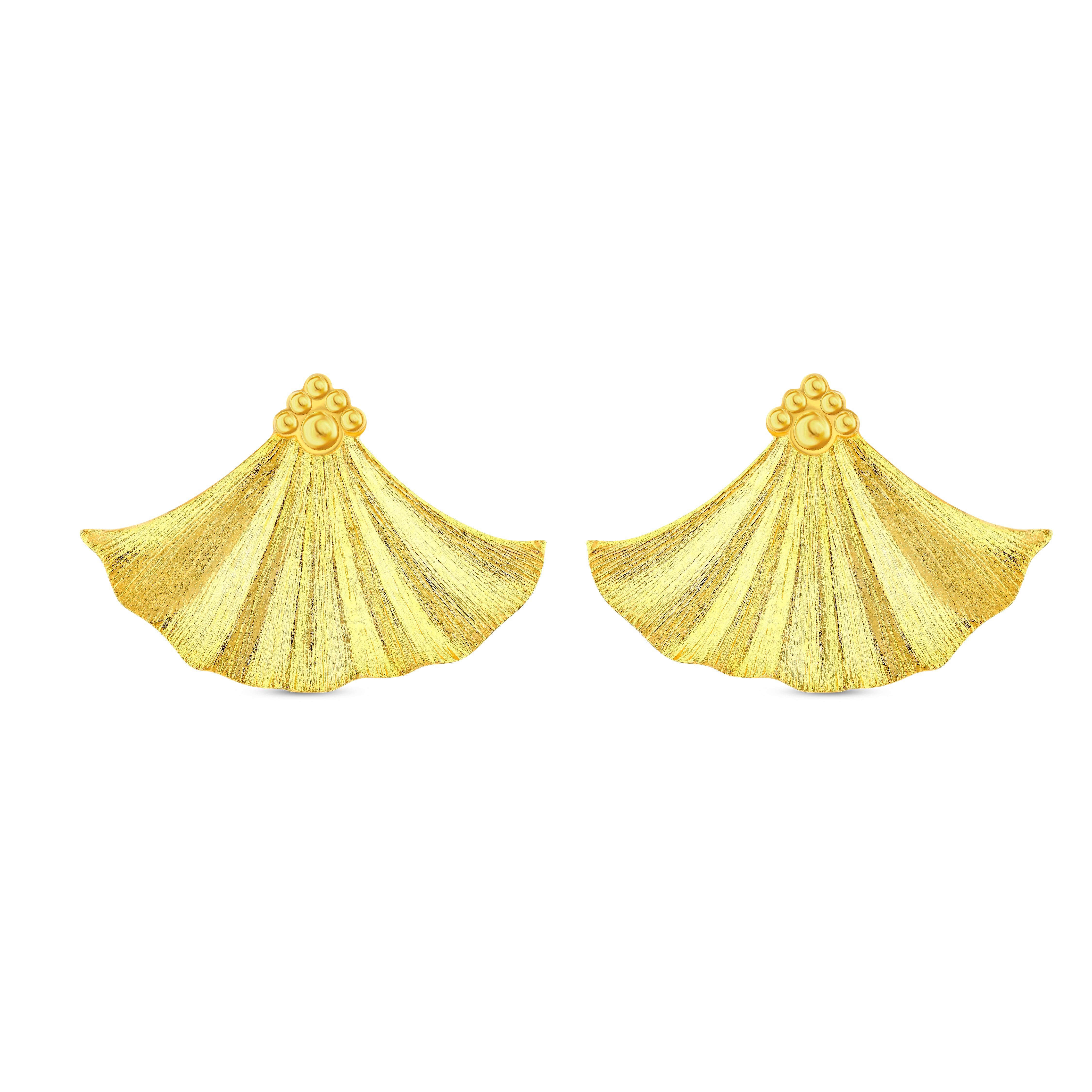 IVY MONO LARGE GOLD EARRINGS