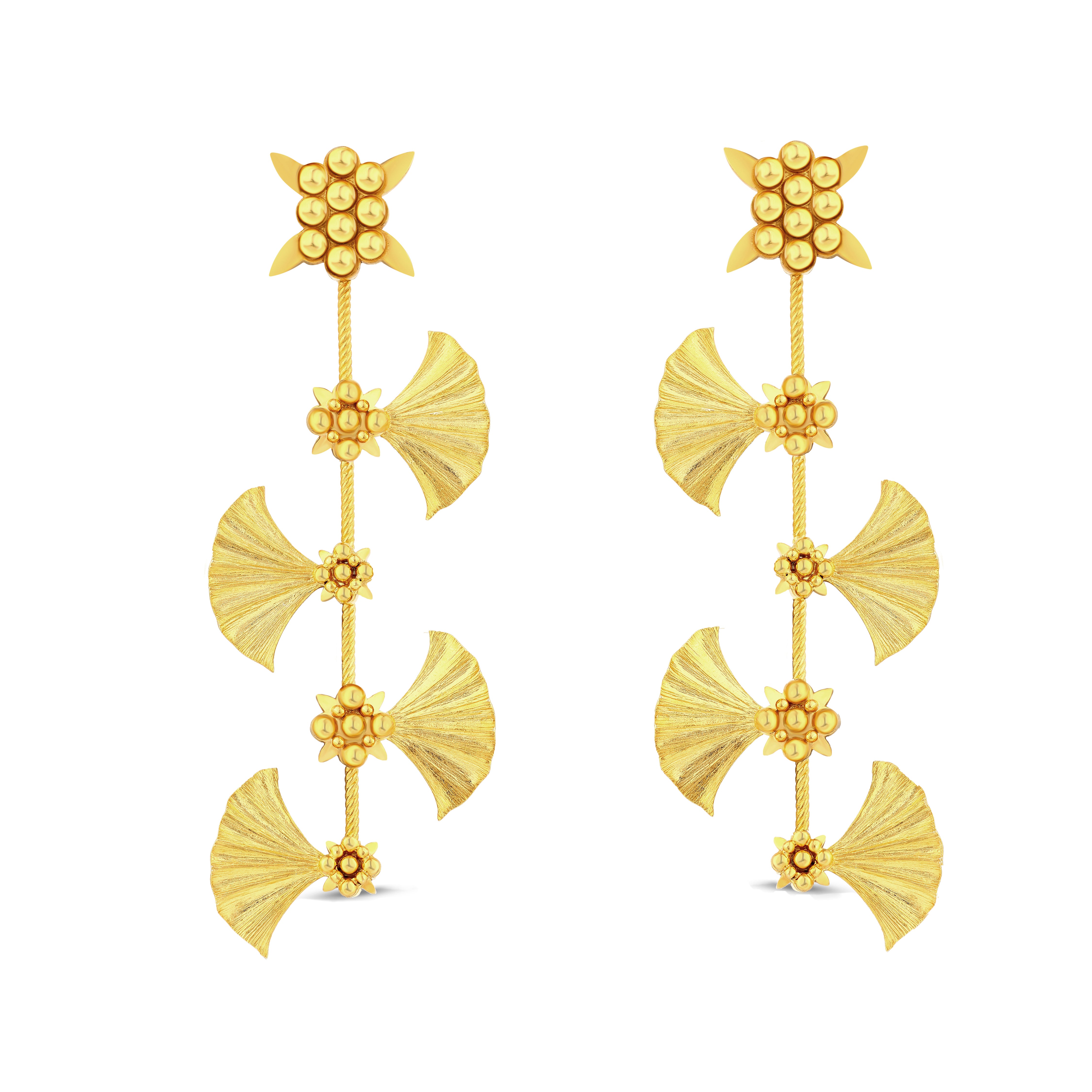 IVY LONG GOLD EARRINGS
