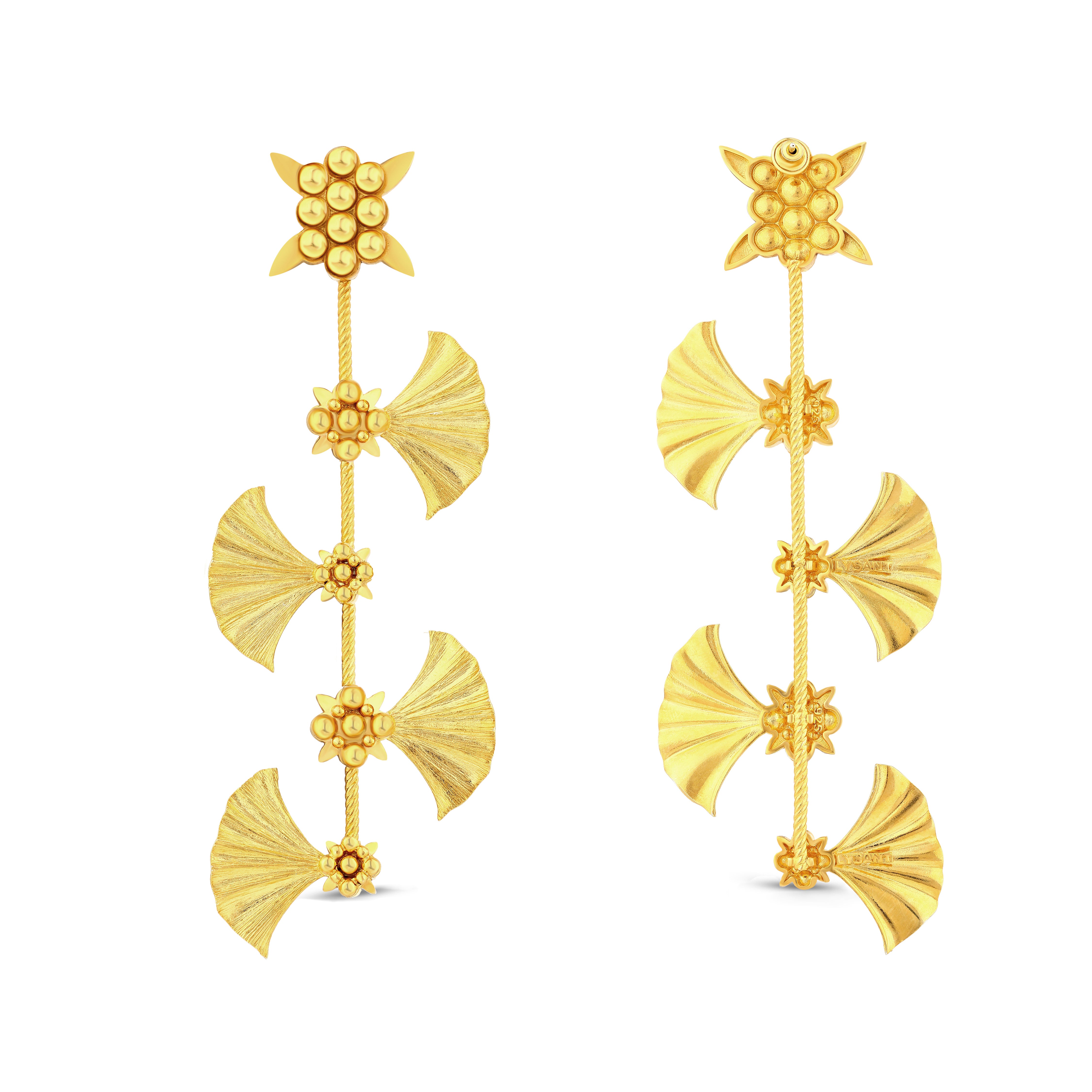 IVY LONG GOLD EARRINGS