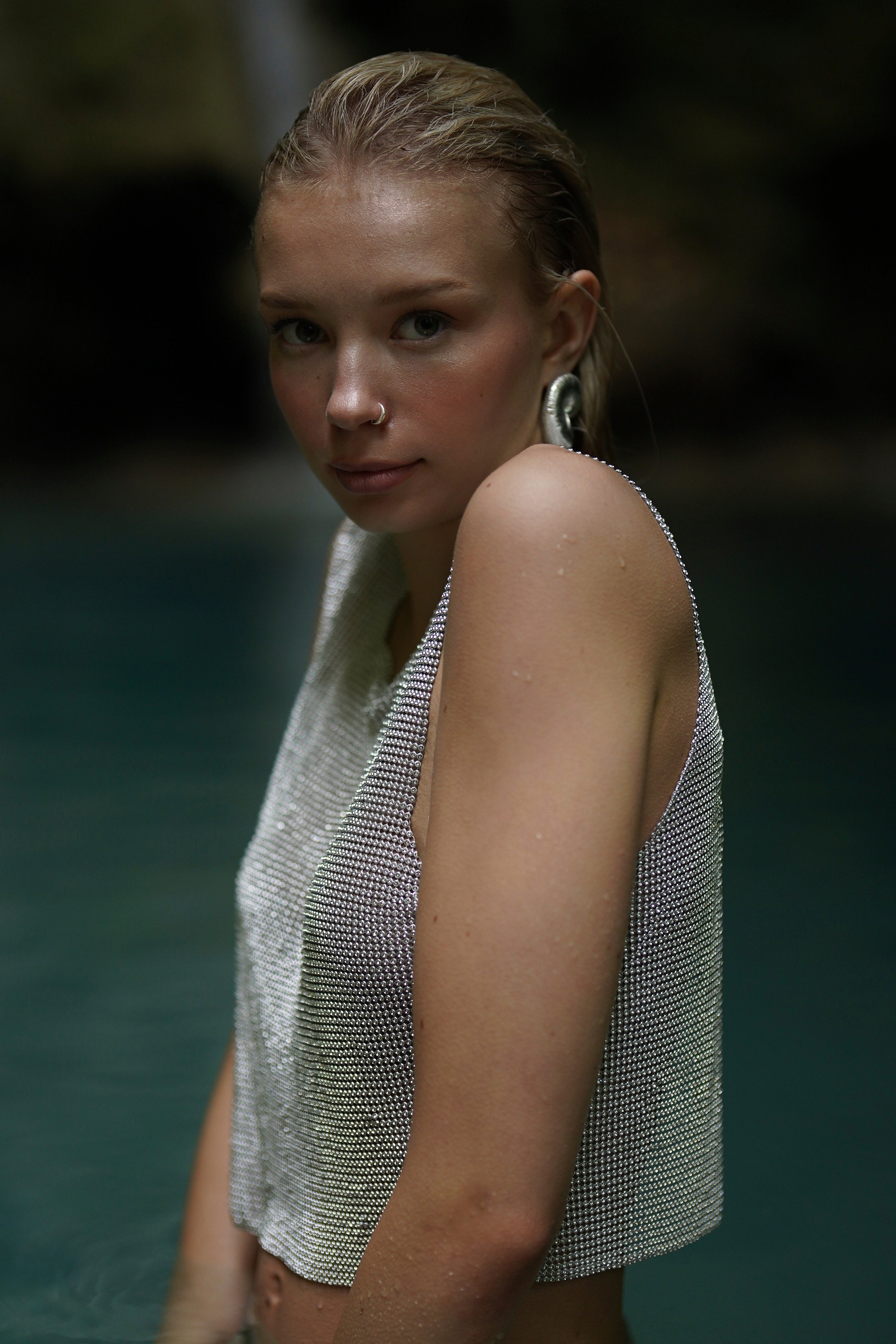 MOON SILVER CLIP-ON PIERCING