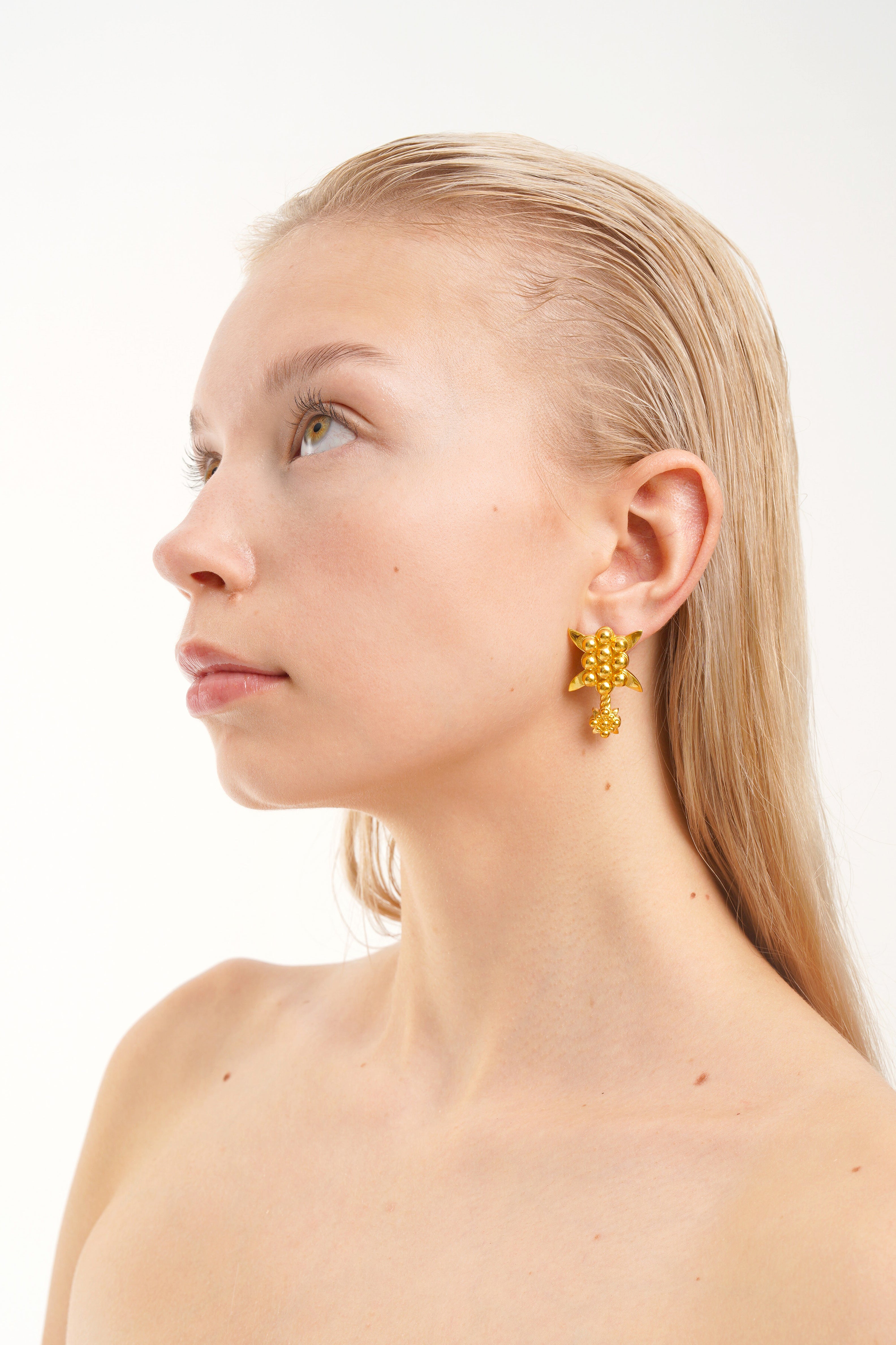 IVY BOLD EARRINGS, 18K YELLOW GOLD