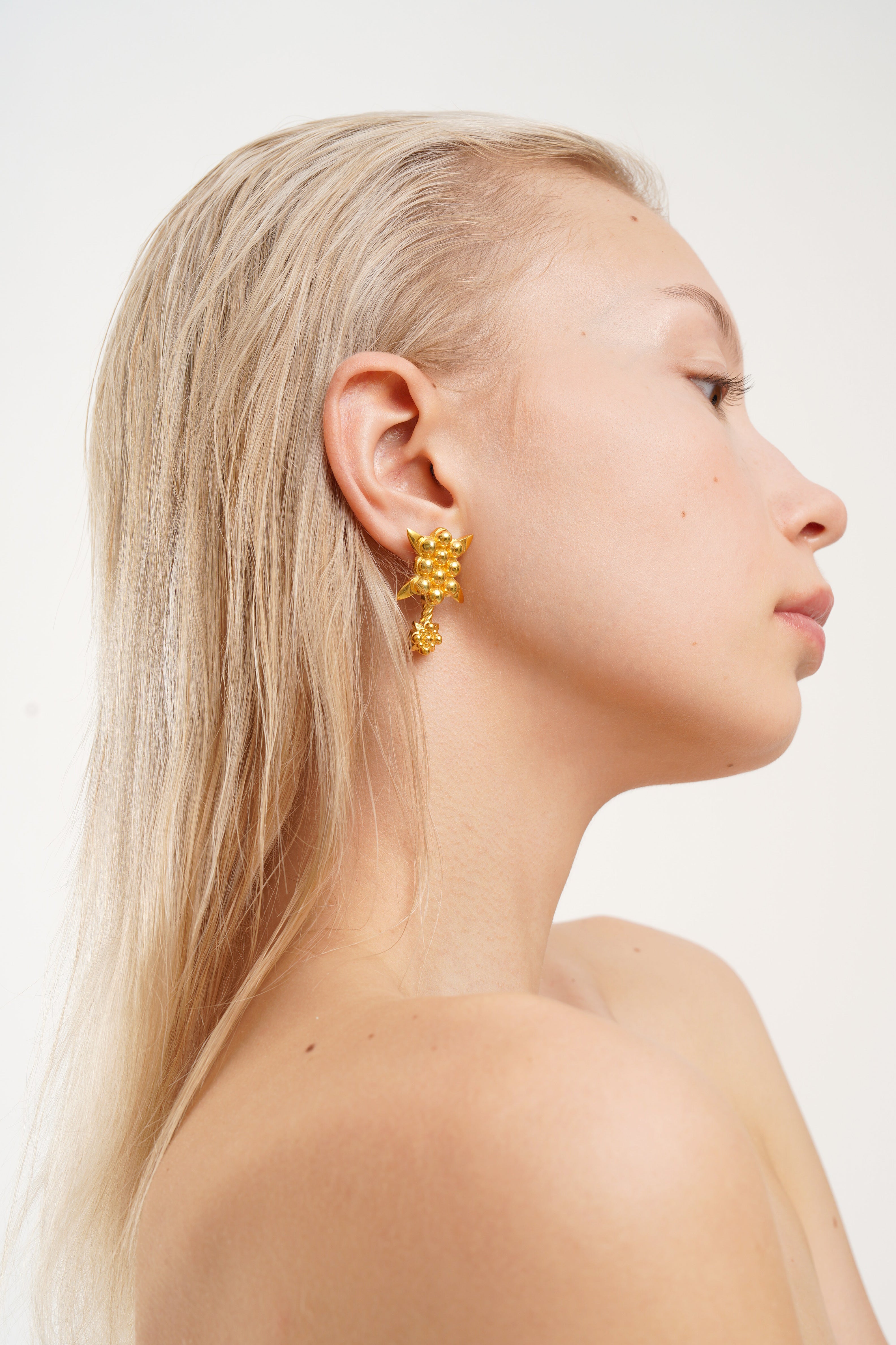 IVY BOLD EARRINGS, 18K YELLOW GOLD