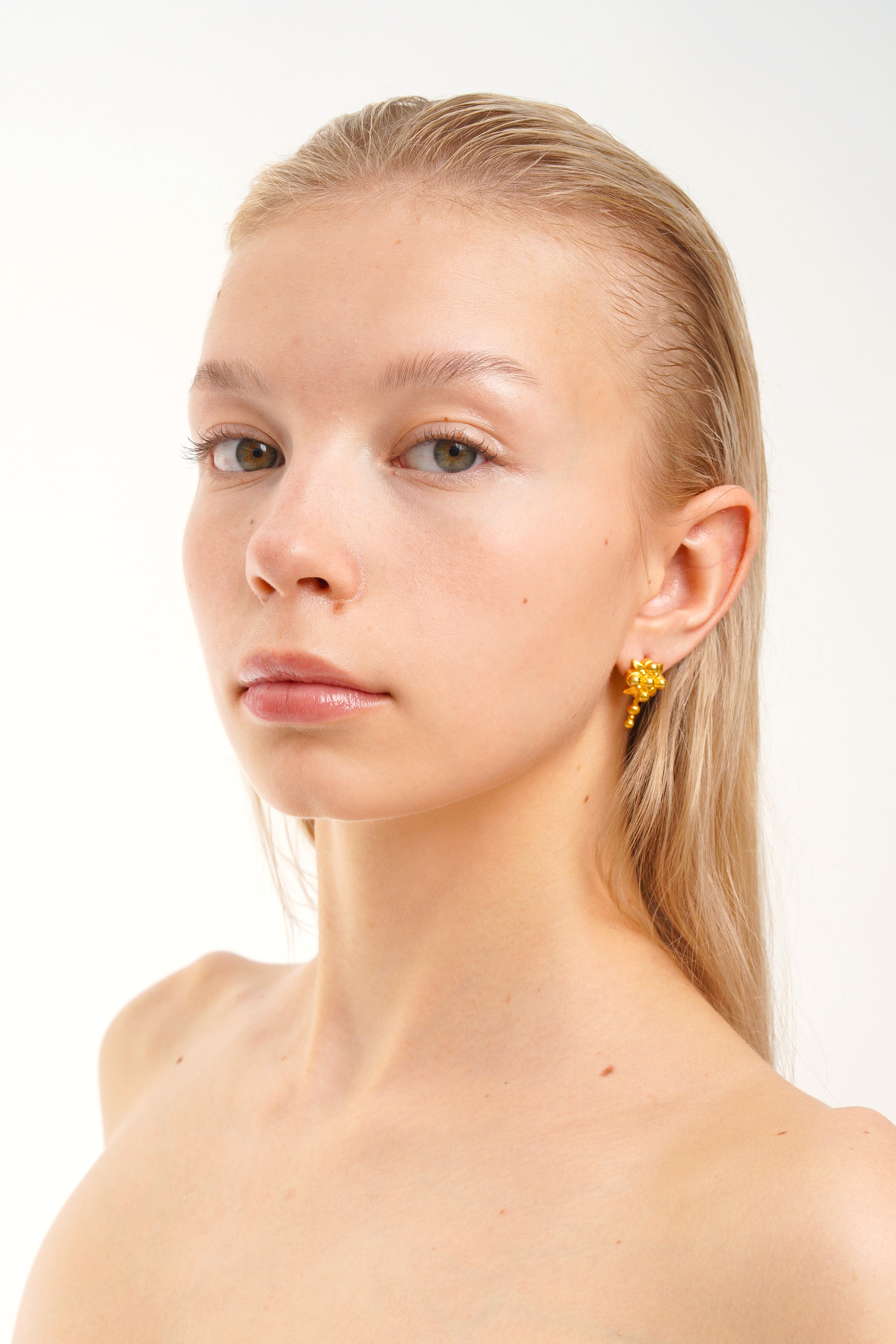 IVY DROP GOLD EARRINGS