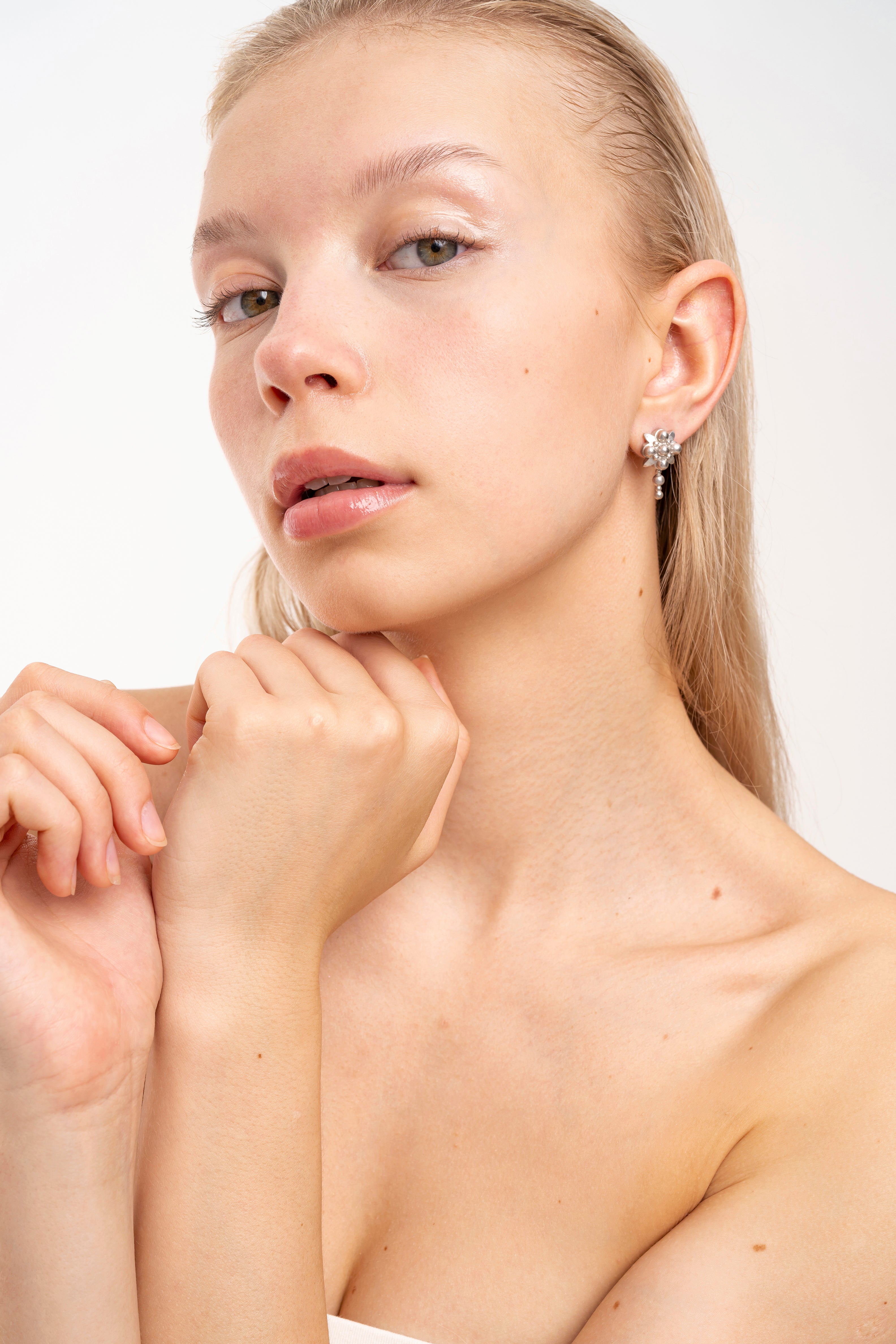 IVY DROP SILVER EARRINGS